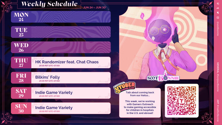 Twitch stream schedule (Jun 2024)